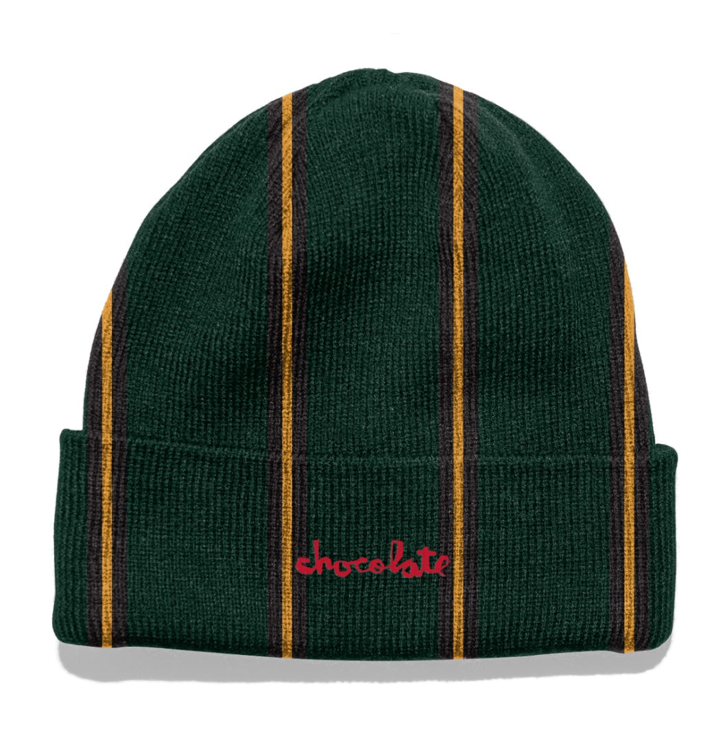 Chocolate Skateboards - Hue 'Chunk Stripe Beanie' (Green) - Plazashop