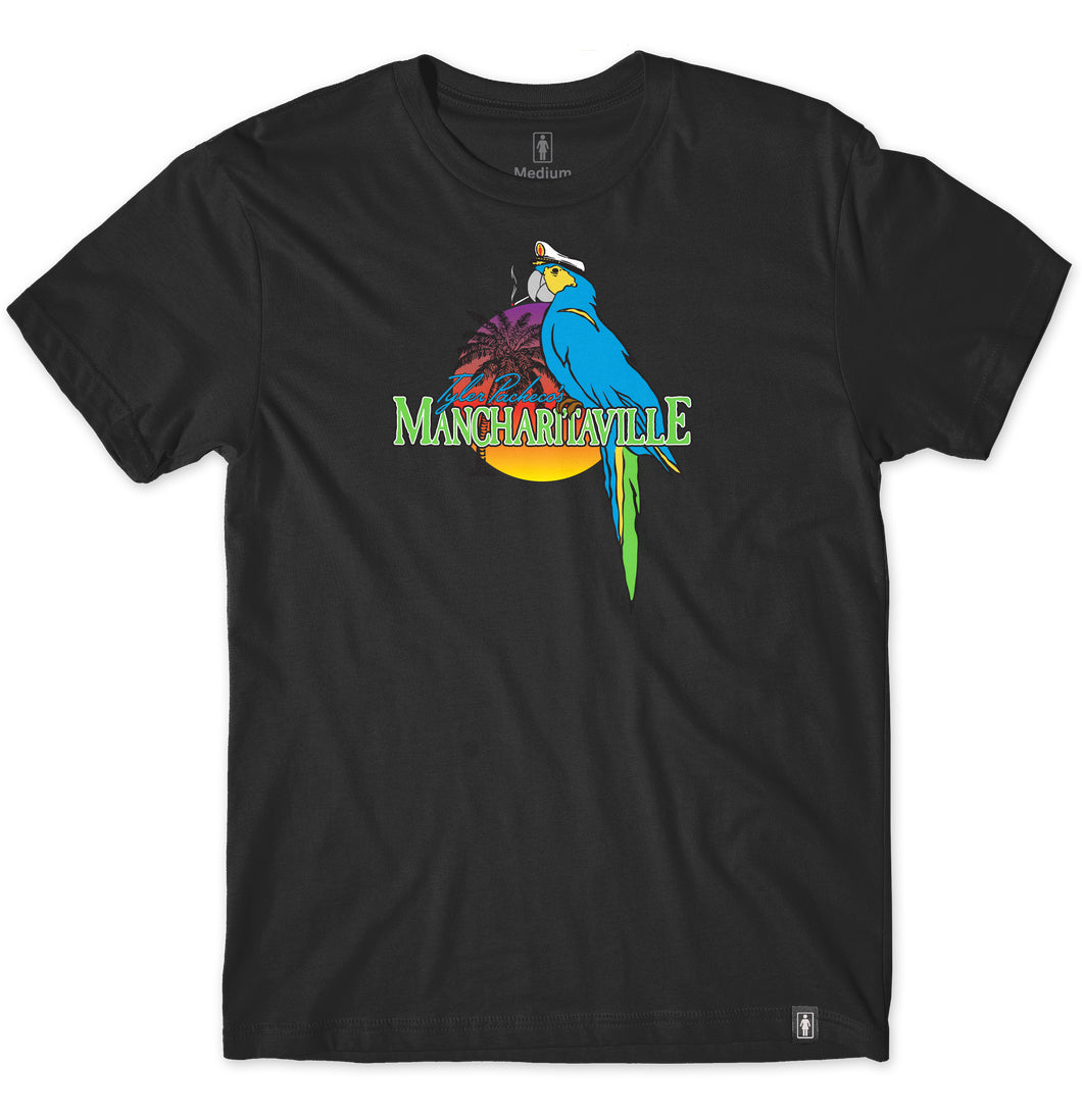 Girl Skateboards - T-shirt 'Mancharitaville Tee' (Black) - Plazashop