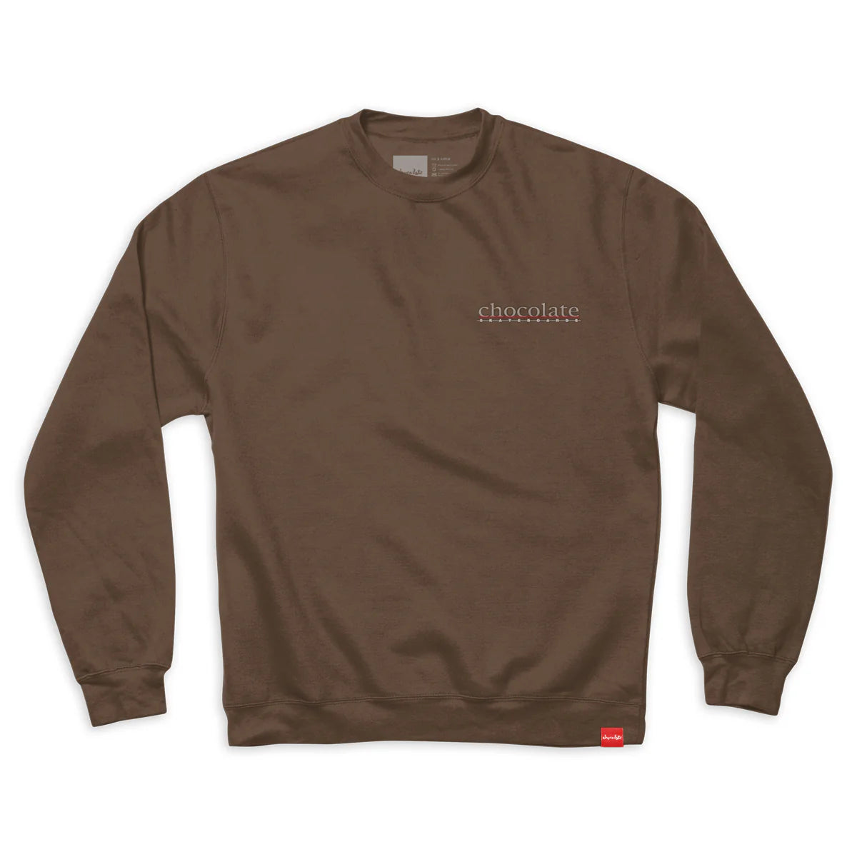 Chocolate Skateboards - Crewneck 'Bar Embroidered'