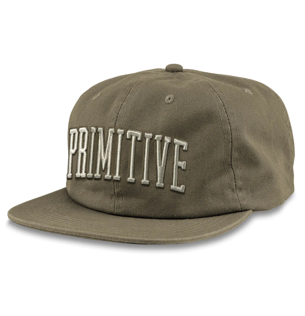 Primitive Skateboarding - Cap 'Collegiate Arch' Snapback (Tan) - Plazashop