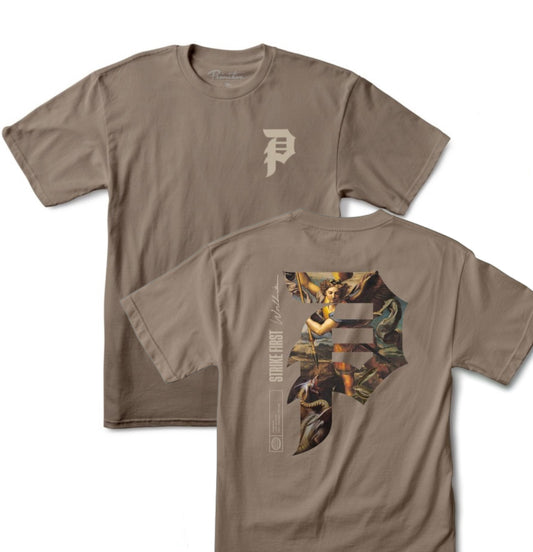 Primitive Skateboarding - T-shirt 'Valor Tee' (Safari Green) - Plazashop