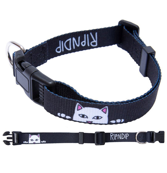 RIPNDIP - Halsbånd 'Peek A Nerm Pet Collar' (Black) - Plazashop