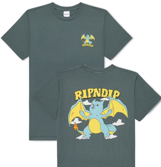 RIPNDIP - T-shirt 'Charanerm Tee' (Charcoal) - Plazashop